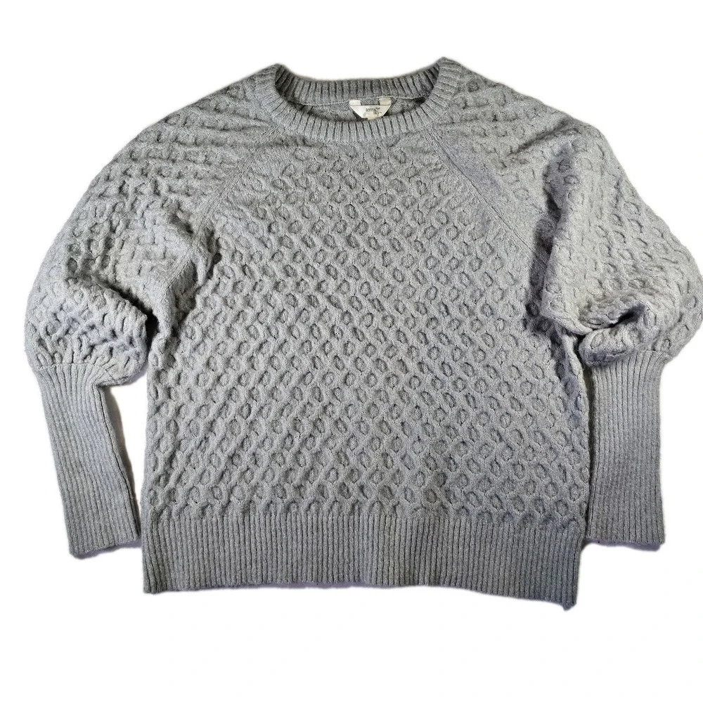 Terra & Sky Grey Plus‎ Crew Neck Long Sleeve Neutral Super Soft Sweater 0X 14W